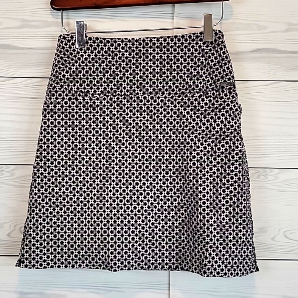 S.C & CO skort geometric print - black & white Women's Size XS